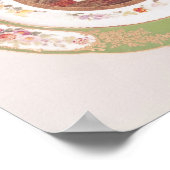 Tafel mit dem alten Pont de Sevres Poster (Ecke)