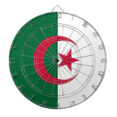 Tafel mit der Flagge Algeriens Dartscheibe (vorne)