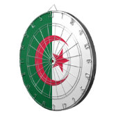 Tafel mit der Flagge Algeriens Dartscheibe (Vorderseite rechts)
