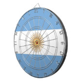 Tafel mit der Flagge Argentiniens Dartscheibe (Vorderseite rechts)