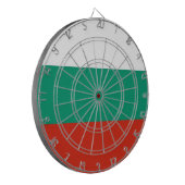 Tafel mit der Flagge Bulgariens Dartscheibe (Vorderseite Links)