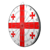 Tafel mit der Flagge Georgiens Dartscheibe (Vorderseite rechts)