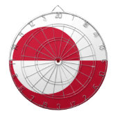Tafel mit der Flagge Grönlands Dartscheibe (vorne)