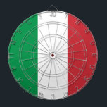Tafel mit der Flagge Italiens Dartscheibe<br><div class="desc">Verbessern Sie Ihr Spielzimmer mit unserem stilvollen Dartboard mit der Flagge Italiens! Dieses mit viel Liebe zum Detail gestaltete Dartboard zelebriert Italiens reichhaltiges kulturelles Erbe. Das Design zeigt stolz die ikonischen Trifarben Grün, Weiß und Rot, die Italiens Einheit, Hoffnung und Liebe symbolisieren. Egal, ob Sie mit Freunden spielen oder auf...</div>
