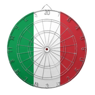 Tafel mit der Flagge Italiens Dartscheibe
