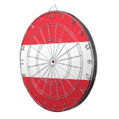 Tafel mit der Flagge Österreichs Dartscheibe (Vorderseite rechts)