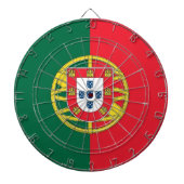 Tafel mit der Flagge Portugals Dartscheibe (vorne)