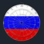 Tafel mit der Flagge Russlands Dartscheibe<br><div class="desc">Patriotische Tafel mit der Flagge Russlands. Dieses Produkt ist anpassbar.</div>