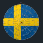 Tafel mit der Flagge Schwedens Dartscheibe<br><div class="desc">Mit unserem Dart-Board mit Schwedenflagge können Sie schwedische Stolz auf die Spielabend bringen! Dieses hochwertige Dartboard ist mehr als nur ein lustiger Zeitvertreib; es ist eine Feier des schwedischen Kulturerbes, ideal, um Ihrem Spielzimmer, Ihrem Büro oder Ihrem Freizeitraum eine kulturelle Touch hinzuzufügen. Die berühmte schwedische Fahne wird hervorgehoben angezeigt, was...</div>