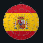 Tafel mit der Flagge Spaniens Dartscheibe<br><div class="desc">Bringen Sie den Geist Spaniens in Ihr Spielzimmer mit unserem Dartboard mit der Flagge Spaniens! Dieses einzigartige Dartboard präsentiert die lebendigen Farben der spanischen Flagge und verbindet Spaß und Nationalstolz in einem auffälligen Design. Dieses Dartboard eignet sich perfekt für Spielzimmer, Sportbars oder Veranstaltungen und ist eine gute Möglichkeit, Spaniens Erbe...</div>