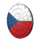 Tafel mit der Flagge Tschechiens Dartscheibe (Vorderseite rechts)