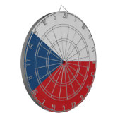 Tafel mit der Flagge Tschechiens Dartscheibe (Vorderseite Links)