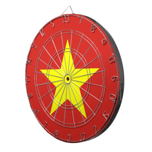 Tafel mit der Flagge Vietnams Dartscheibe (Vorderseite rechts)