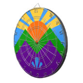 Tafel mit der Flagge von Manitou Springs, Colorado Dartscheibe (Vorderseite rechts)