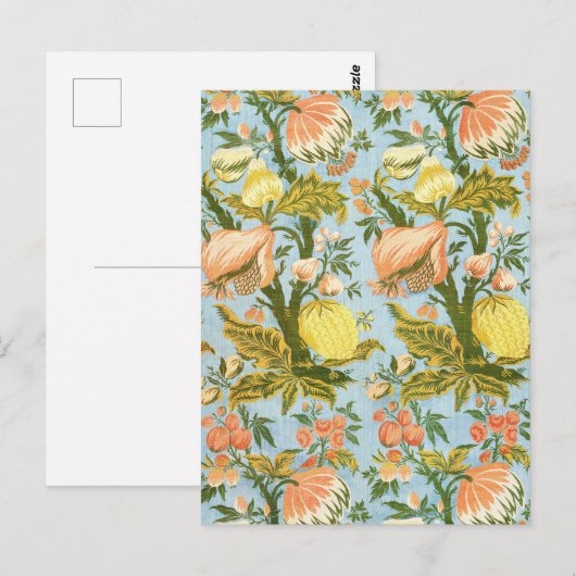 Tafel mit der Gestaltung der Obstbäume Vintag Brok Postkarte (Vorne/Hinten)