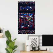Tafel mit der Parabel der Dusche Poster (Heimbüro)