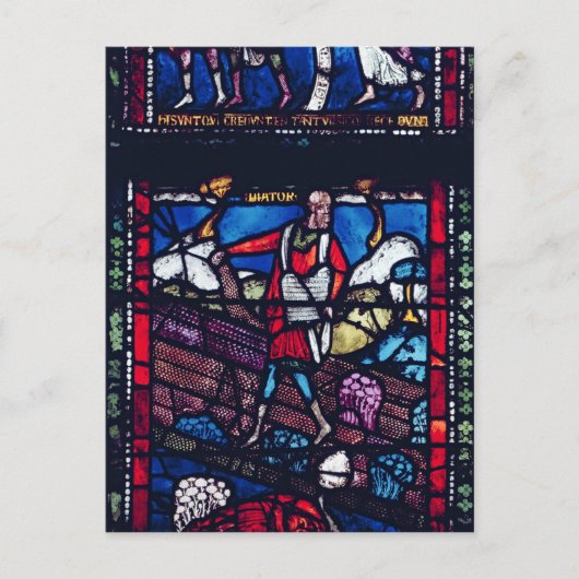 Tafel mit der Parabel der Dusche Postkarte (Vorderseite)