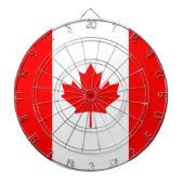 Tafel mit Flagge Kanadas Dartscheibe (vorne)