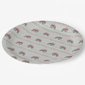 Tafel mit gedrehtem Papier Pappteller (Schrägansicht)