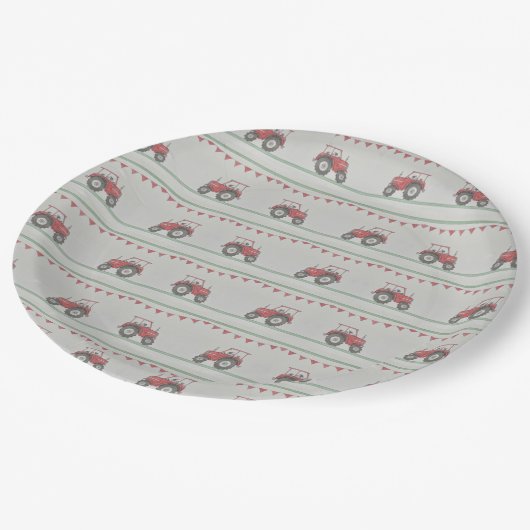 Tafel mit gedrehtem Papier Pappteller (Schrägansicht)