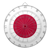 Tafel mit japanischer Flagge Dartscheibe (vorne)
