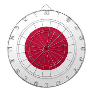 Tafel mit japanischer Flagge Dartscheibe