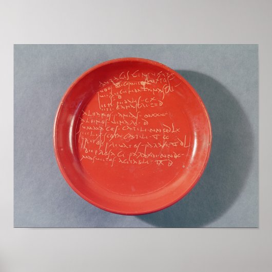 Tafel mit keltischem Text, 1. bis 2. Jahrhundert Poster (Vorne)