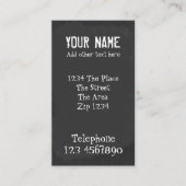 Tafel mit Kreide-Text-Effekt Visitenkarte (Vorderseite)