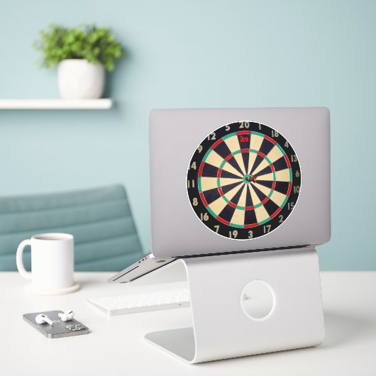 Tafel mit Kunst, Aufkleber (Laptop auf Schreibtisch)