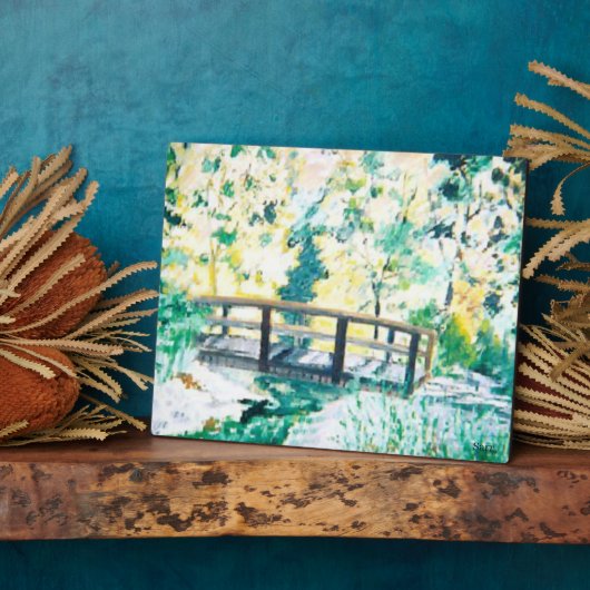 Tafel mit Leinwand : Morgendämmerung Fotoplatte (Seite)