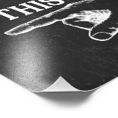 Tafel mit Lichtwellenleiter "This way sign" Fotodruck (Ecke)