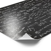 Tafel mit mathematischen Formeln Fotodruck (Ecke)