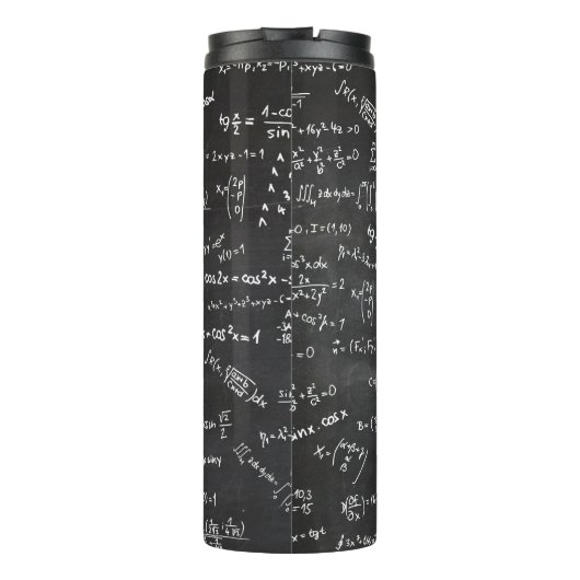 Tafel mit mathematischen Formeln Thermosbecher (Rückseite)