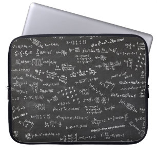 Tafel mit mathematischen Formeln und Zahlen Laptopschutzhülle