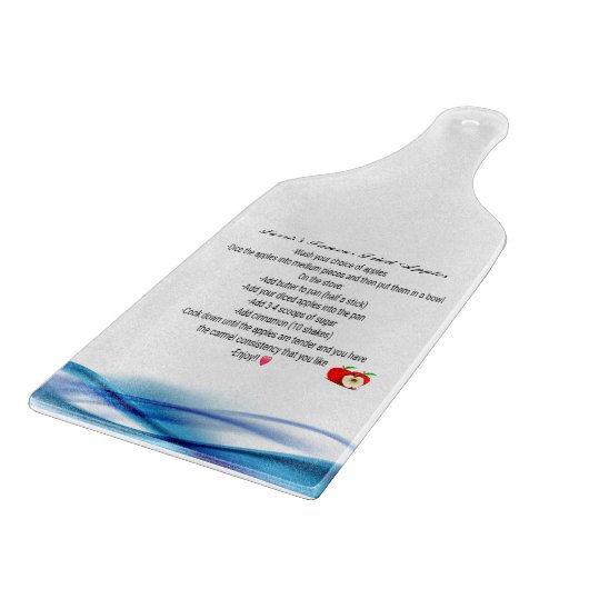 Tafel mit Rezeptorglas Schneidebrett (Ecke)