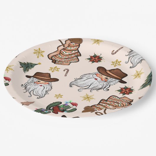 Tafel mit Snacks Pappteller (Schrägansicht)