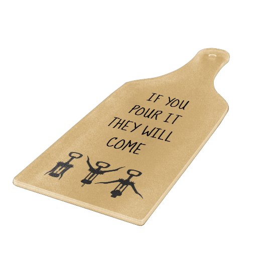 Tafel mit Wein Schneidebrett (Ecke)