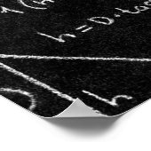 Tafel mit wissenschaftlichen Formeln und Poster (Ecke)