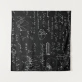 Tafel mit wissenschaftlichen Formeln und Wandteppich (Vorderseite (Horizontal))
