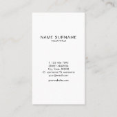 Tafel-moderne Goldkreis-Monogramm-Vertikale Visitenkarte (Rückseite)