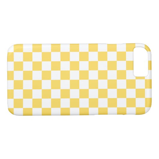 Tafel Mustard Gelb und Weiß Case-Mate iPhone Hülle (Rückseite (Horizontal))