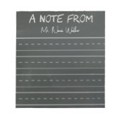 Tafel-Notizen Notizblock (Vorderseite)