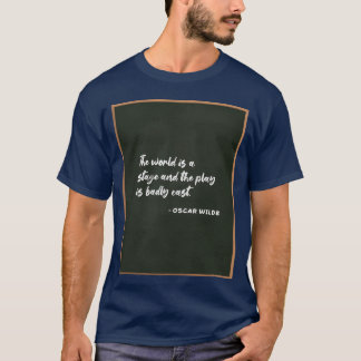 Tafel Oscar Wilde Zitat Junge T-Shirt