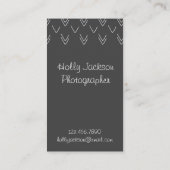 Tafel-Pfeil-Visitenkarte Visitenkarte (Rückseite)