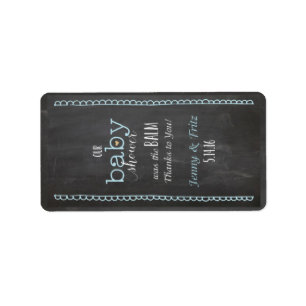 Tafel Posh Babydusche Lippe Balm Etikett Adressaufkleber