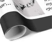 Tafel - Rentiere - Schwarz/Weiß Geschenkpapier (Rolleneckpunkt)