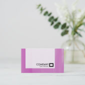 Tafel - rosa Glas Visitenkarte (Stehend Vorderseite)