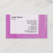 Tafel - rosa Glas Visitenkarte (Rückseite)