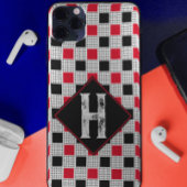 Tafel, rot und schwarz, Buffalo, kariert Case-Mate iPhone Hülle