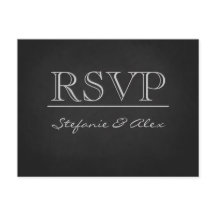 Tafel-RSVP-Hochzeitspostkarte